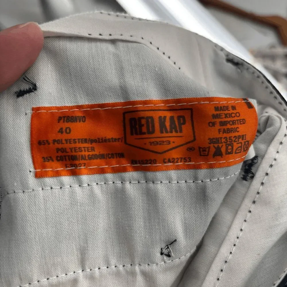 Vintage Red Kap Cargo Dark Navy Work‎ Pants Size 40x29 Grunge Skating Street EUC